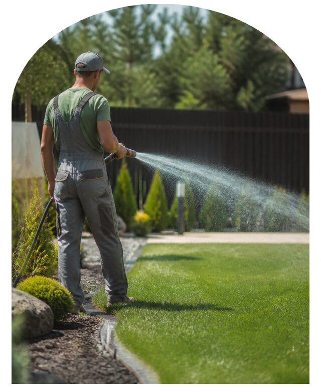 Полив газона для участков и территорий в Вязьме